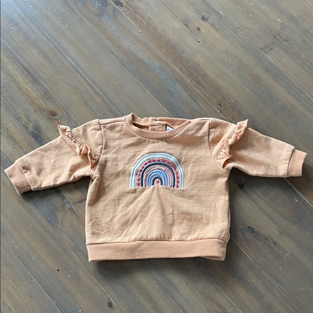 🌷5/$20🌷 Petite Lem Baby Peach Rainbow 🌈 Sweatshirt